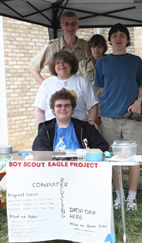 Computer project booth